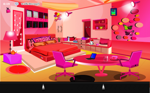 اسکرین شات بازی Escape Pink Girl Room 1