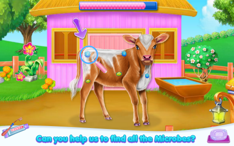 اسکرین شات برنامه Cow Day Care 3