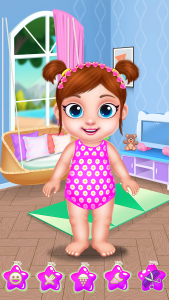 اسکرین شات 2 برنامه Baby Girl Caring: Animal Dress