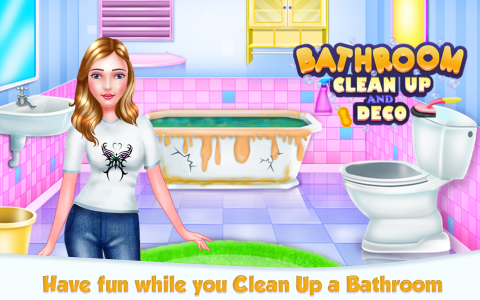 اسکرین شات برنامه Bathroom Cleanup and Deco 1