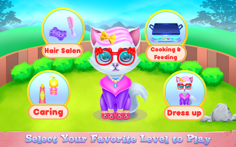 اسکرین شات برنامه Cute Kitty Caring and Dressup 5