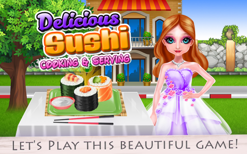 اسکرین شات برنامه Sushi Cooking and Serving 3