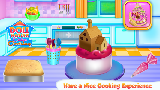 اسکرین شات 3 برنامه Doll House Cake Cooking