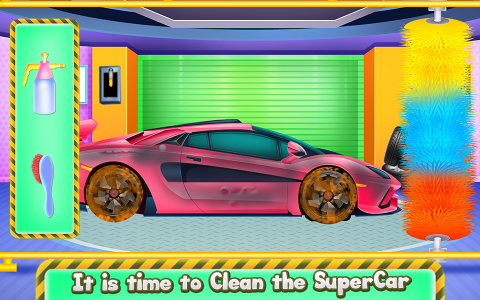 اسکرین شات برنامه Supercar and Bus Washing Salon 4