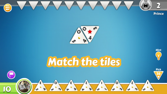 اسکرین شات 1 بازی Triominos, Triangular Dominoes