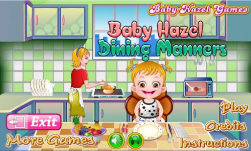 اسکرین شات بازی Baby Hazel Dining Manners 2