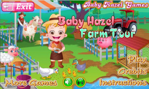 اسکرین شات بازی Baby Hazel Farm Tour 1