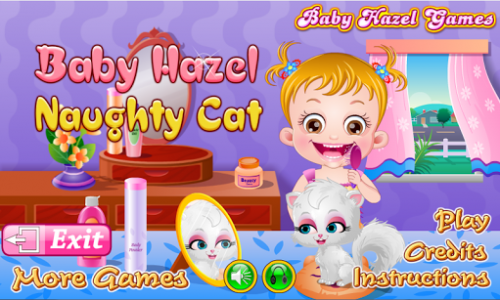 اسکرین شات بازی Baby Hazel Naughty Cat 1