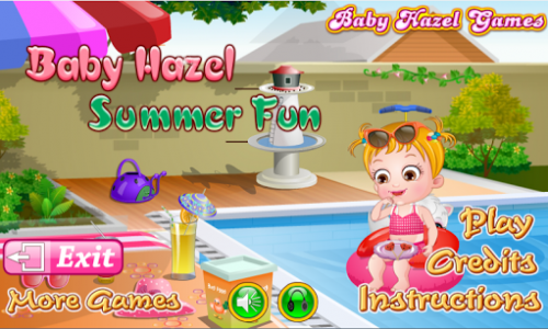 اسکرین شات بازی Baby Hazel Summer Fun 4
