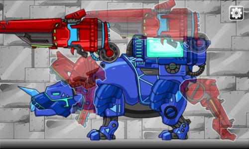 اسکرین شات بازی Tyranno+Tricera2-Combine! Dino Robot:Dinosaur Game 5