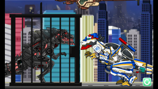 اسکرین شات بازی T-rex Cops- Combine! DinoRobot 2