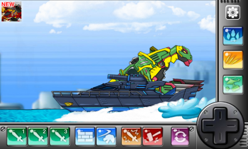 اسکرین شات بازی Dino Robot - Ninja Parasau : Dinosaur game 4