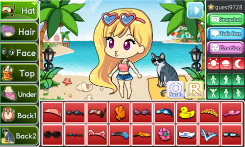 اسکرین شات بازی Beach Pretty Girl : dress up game 1