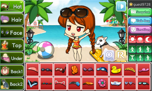 اسکرین شات بازی Beach Pretty Girl : dress up game 2