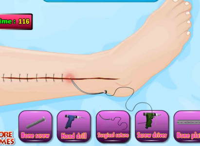 اسکرین شات بازی Tom Leg Surgery Doctor Game 7