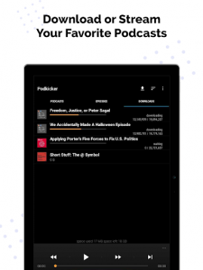 اسکرین شات برنامه Podkicker Podcast Player 8