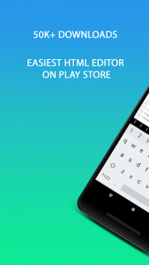 اسکرین شات برنامه Easy HTML - HTML, JS, CSS editor & viewer 1
