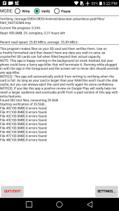 اسکرین شات 1 برنامه True SD Card Capacity & Speed