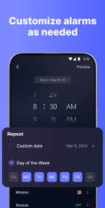 اسکرین شات 3 برنامه Alarm Clock: Alarm App & Sleep