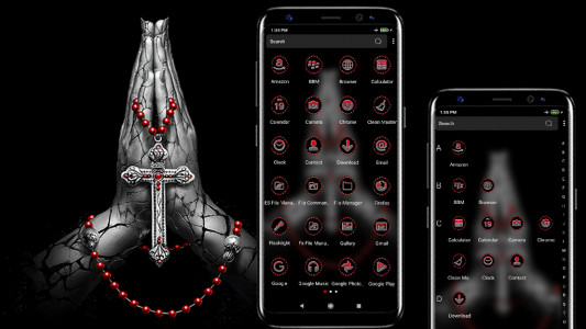 اسکرین شات 2 برنامه Jesus Cross Launcher Theme