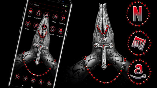 اسکرین شات 4 برنامه Jesus Cross Launcher Theme