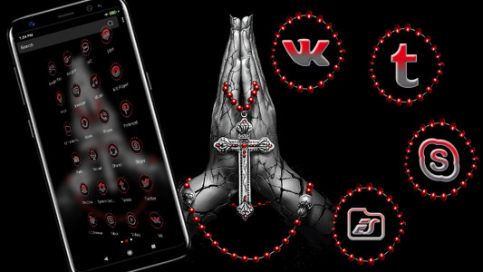 اسکرین شات 3 برنامه Jesus Cross Launcher Theme