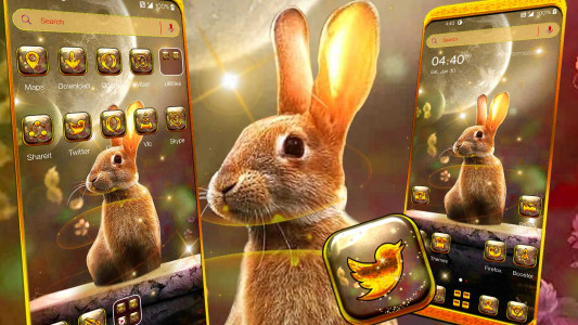 اسکرین شات 1 برنامه Rabbit in Space Launcher