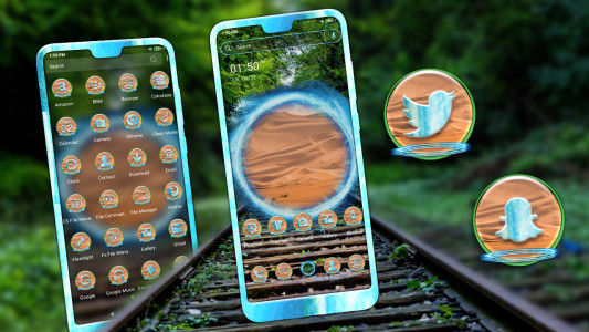 اسکرین شات 1 برنامه Strange Window Launcher Theme