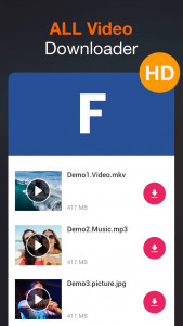 اسکرین شات 1 برنامه All Video Downloader - V