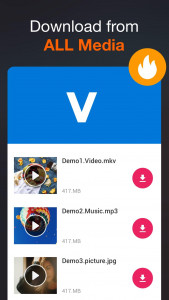 اسکرین شات 2 برنامه All Video Downloader - V