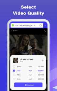 اسکرین شات 3 برنامه Video Downloader : Save Video