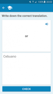 اسکرین شات برنامه Cebuano-English Dictionary 5