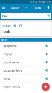 اسکرین شات برنامه Polish-English Dictionary 1