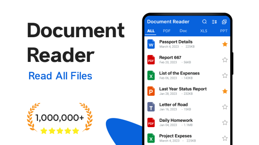 اسکرین شات 1 برنامه Document Reader - PDF Viewer