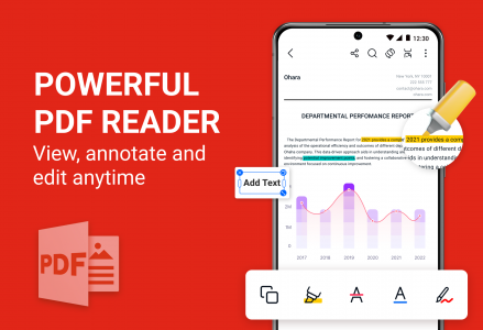 اسکرین شات 1 برنامه All Document Reader - PDF, DOC