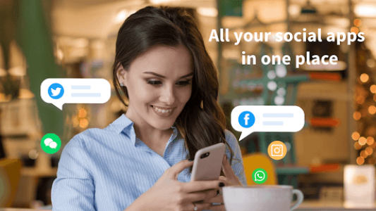 اسکرین شات برنامه All In One Messenger for Social Apps 1
