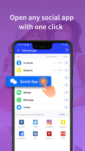 اسکرین شات برنامه All In One Messenger for Social Apps 2