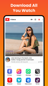 اسکرین شات 3 برنامه All video downloader and saver