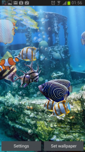 اسکرین شات 2 برنامه The real aquarium - LWP