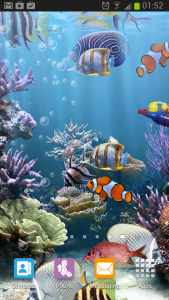 اسکرین شات 1 برنامه The real aquarium - LWP