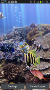 اسکرین شات 3 برنامه The real aquarium - LWP