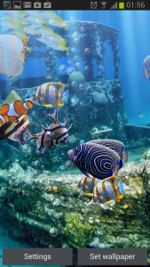 اسکرین شات برنامه The real aquarium - LWP 2