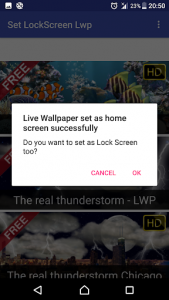 اسکرین شات برنامه Set Lock Screen live wallpaper 3