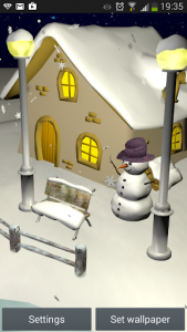 اسکرین شات برنامه Snowfall 3D - Live Wallpaper 1