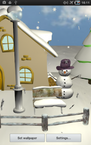 اسکرین شات برنامه Snowfall 3D - Live Wallpaper 8