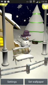اسکرین شات برنامه Snowfall 3D - Live Wallpaper 2