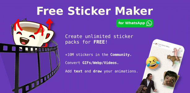 اسکرین شات برنامه Animated Sticker Maker (FSM) 1