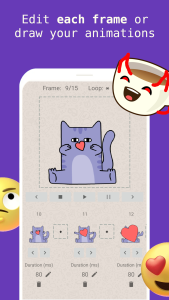 اسکرین شات 3 برنامه Animated Sticker Maker (FSM)