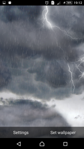 اسکرین شات 6 برنامه The real thunderstorm - LWP