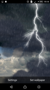 اسکرین شات 7 برنامه The real thunderstorm - LWP